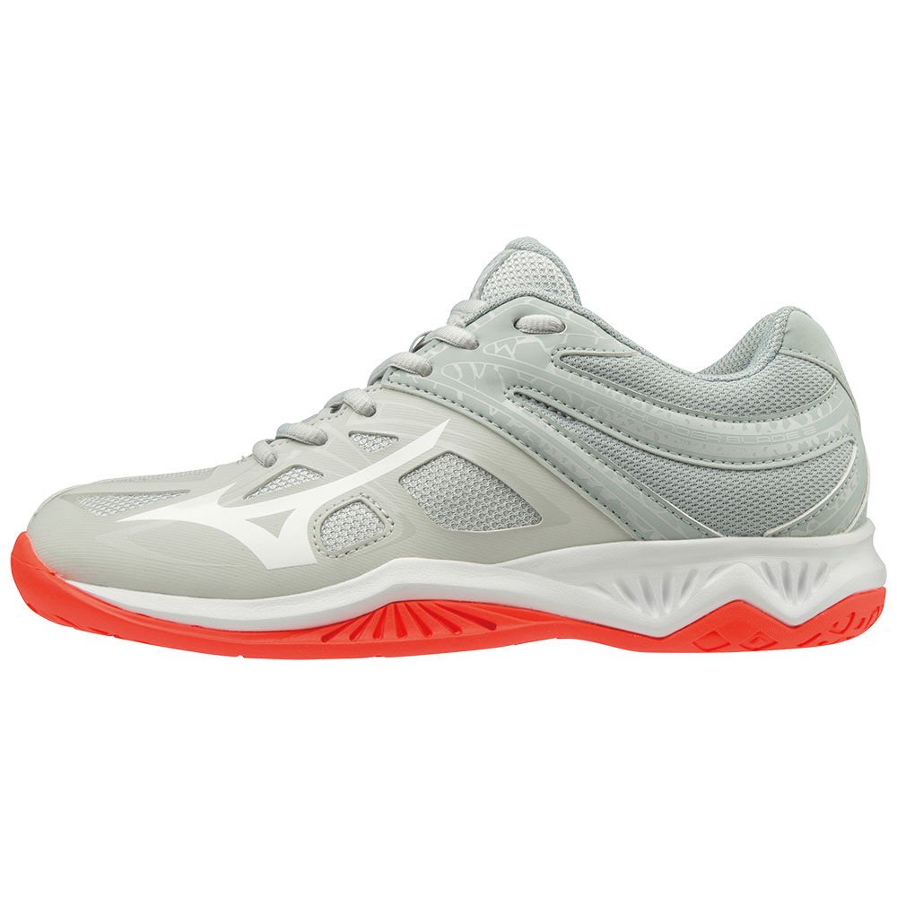 Mizuno Women's Volleyball Shoes THUNDER BLADE 2 Grey/White - WFNOPAZ-07